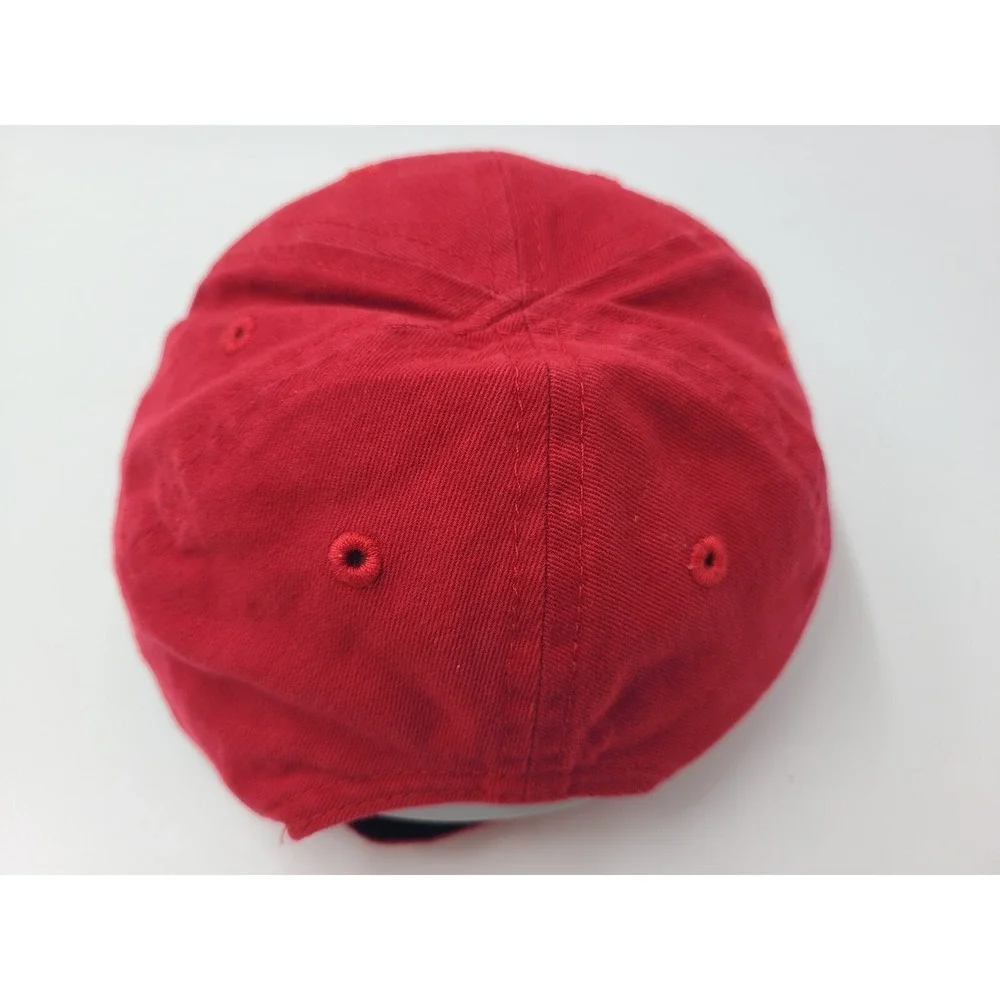Child Nike Adjustable Hat Cap Swoosh Baseball Outdoors Boy‎ Girl Red Black Logo